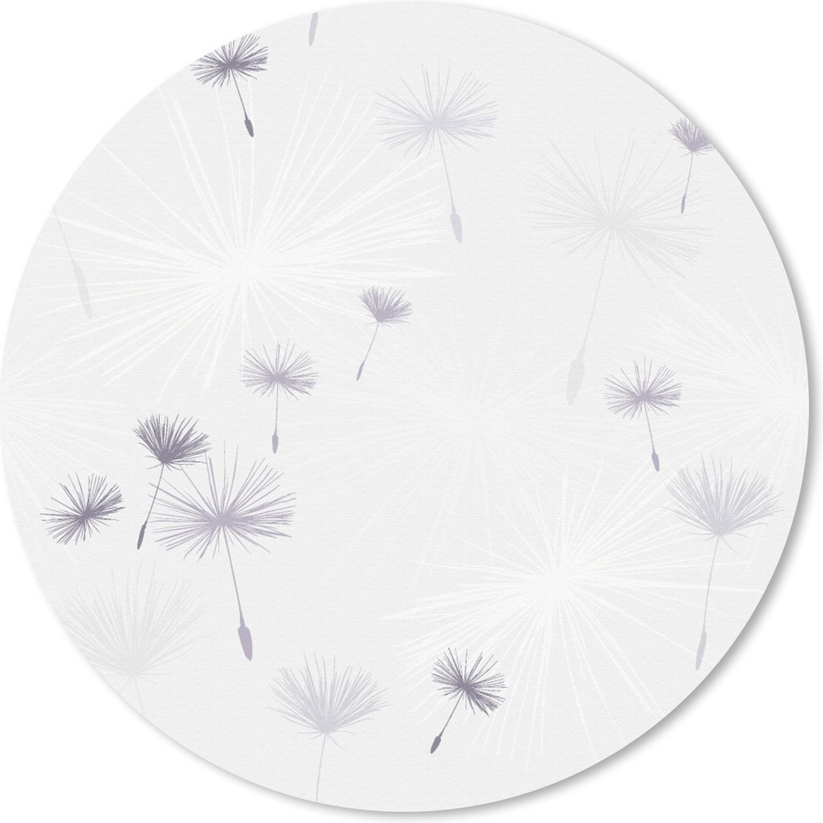 Muismat rond 40x40 cm - Mousepad Design - Paardenbloem - Bloemen - Ronde muismatten