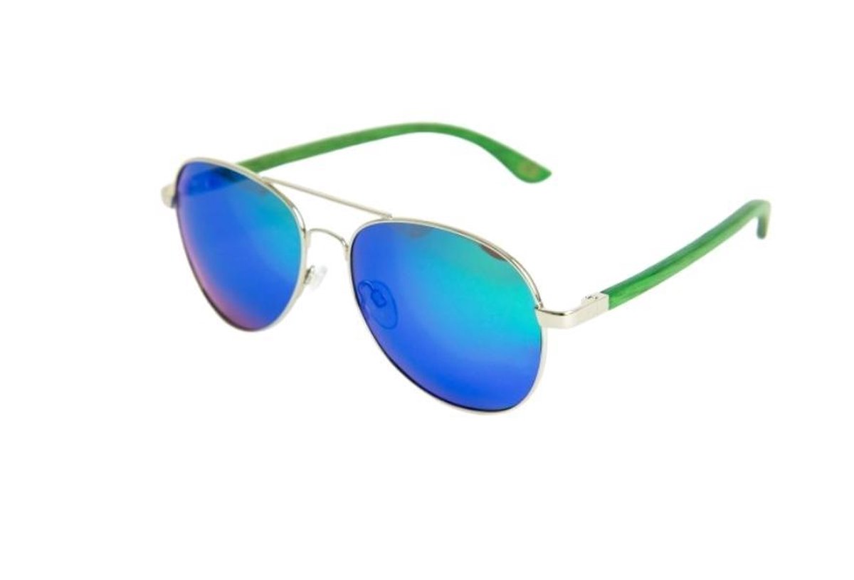 Piloten bril met blauwe glazen - Heren zonnebril