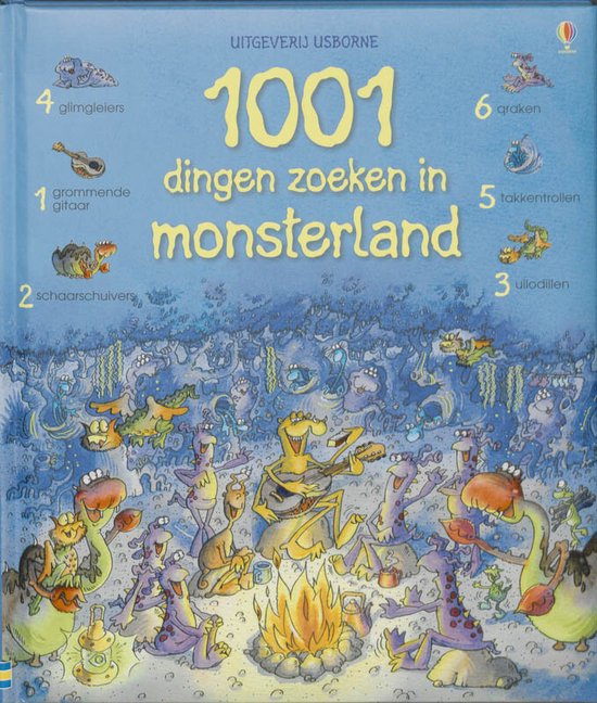 Cover van het boek '1001 dingen zoeken in monsterland' van Gillian Doherty