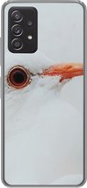 Geschikt voor Samsung Galaxy A53 5G hoesje - Close-up van een witte duif - Siliconen Telefoonhoesje