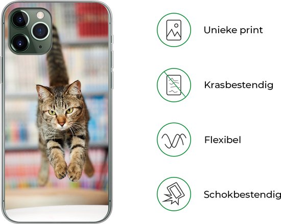 Coque iPhone 11 Pro - Chat - Printemps - Chaise - Siliconen