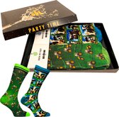 Sock My Feet geschenkdoos sokken heren 39 42 - cadeau voor man - duurzaam - naadloos - Tractor Cow