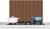 Spatscherm keuken - Dieren - Giraffe - Dierenprint - Achterwand keuken - Spatwand - Muurbeschermer - 80x55 cm