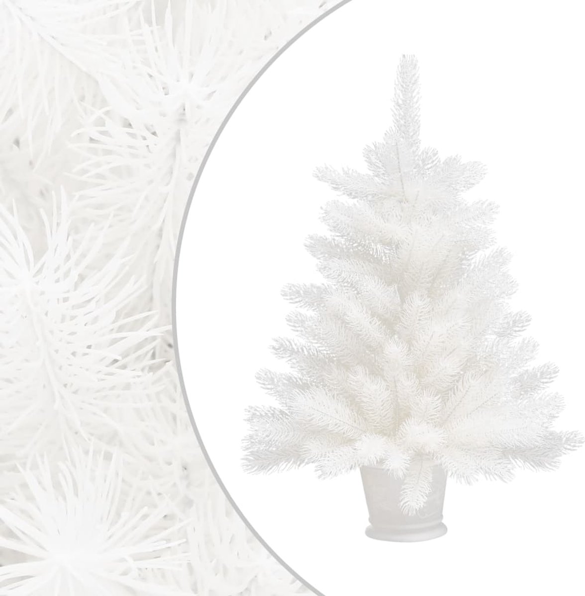 Prolenta Premium - Kunstkerstboom met levensechte naalden 65 cm wit