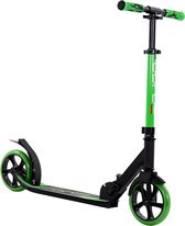 Sajan Step - Aluminium - Kinderstep - Grote Wielen - 18cm -Zwart - Groen - Autoped - Scooter