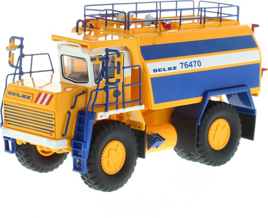 DIECAST MASTERS – BELAZ 7547 – Engin De Chantier 1/50, Jaune, Métal Et Plastique