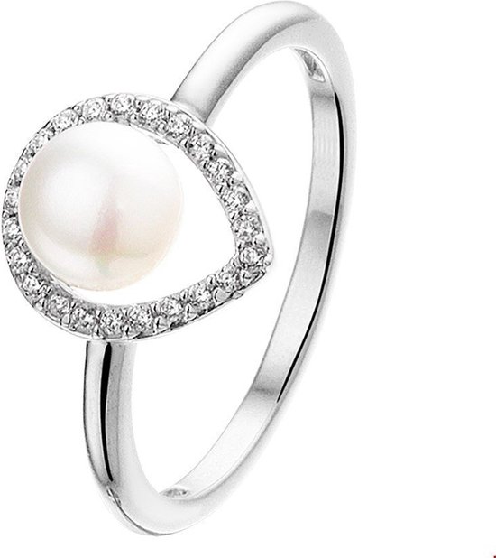 925 Zilveren trio witte zirkonia triangel studs
