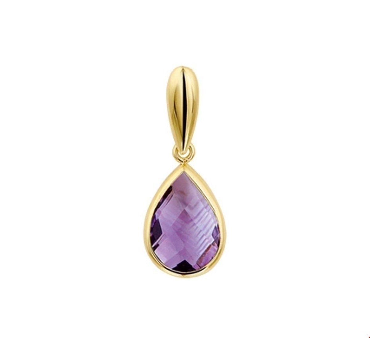 Geelgouden Hanger amethyst 4017171