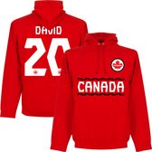 Canada David 20 Team Hoodie - Rood - S