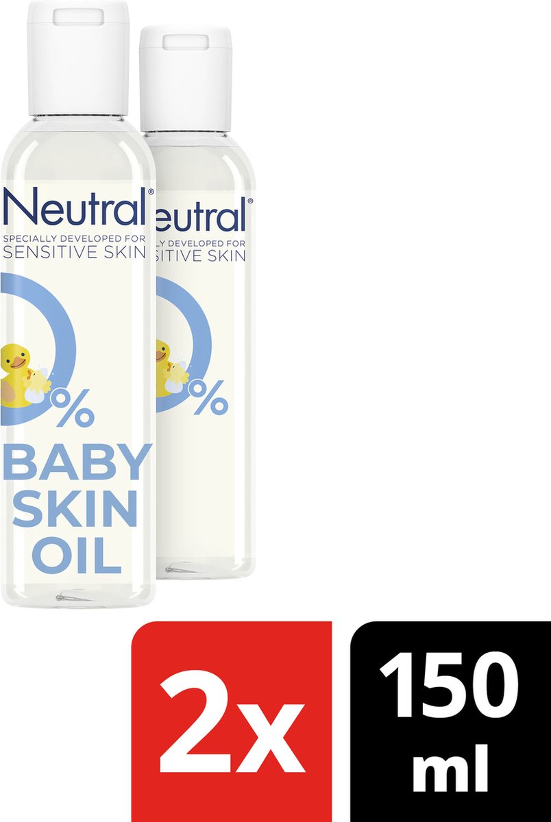 lettergreep meer Airco Neutral 0% Baby Huidolie Parfumvrij - 2 x 150 ml - Voordeelverpakking |  bol.com