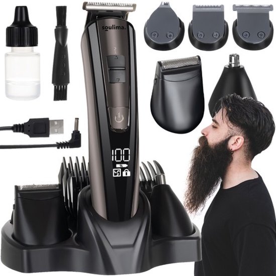 Tondeuse à cheveux professionnelle sans fil pour hommes - Set complet -  Tondeuse à barbe | bol.com