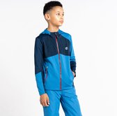 De Dare2B Hero Core Stretch fleece met volledige rits - kinderen - sneldrogend - met capuchon - Donkerblauw