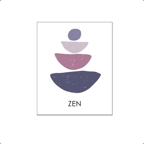 PosterDump - Poster Mindfulness Zen / Ontspanning - Mindfulness poster - Muurdecoratie - 30x21cm / A4
