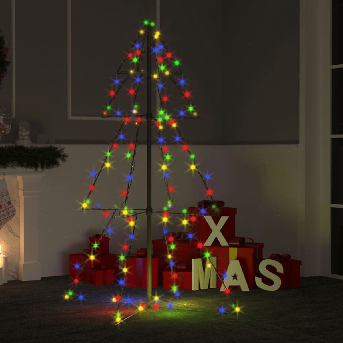 Prolenta Premium - Kegelkerstboom 160 LED's binnen en buiten 78x120 cm