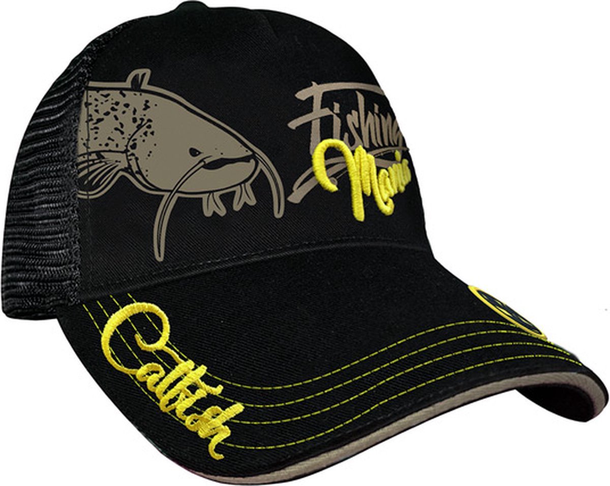 Hotspot Design Cap CatFish Mania - Black - Pet - Geel