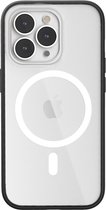 Woodcessories Clear Case Bio MagSafe - geschikt voor iPhone 14 Pro Max - gemaakt van bio-materialen - geschikt voor MagSafe en draadloos laden - Black-matte