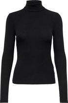Only T-shirt Onlsille Roll Neck Top Jrs Noos 15256046 Black Dames Maat - M