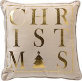 CHRISTMAS - Sierkussen 45x45 cm - Kerst - Whisper White - wit