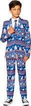 Suitmeister Christmas Blue Nordic - Kids Pak - Kerst Outfit - Blauw - Maat S