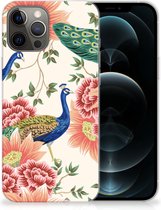 TPU Hoesje Geschikt voor iPhone12 Pro Max Pink Peacock