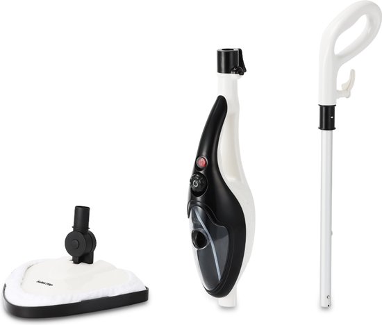 Swiss Pro+ Stoomreiniger 10 in 1 Handstomer - Met Opzetstukken Voor Alle Vloeren, Bank, Badkamer En Tapijt - Zwart