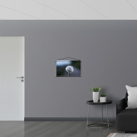 WallClassics - Affiche Textile - Pissenlit sur Fond Flou - 60x40 cm Photo sur Textile