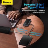Baseus AcmeJoy USB-C naar USB-A/USB-C en RJ45 Adapter Grijs