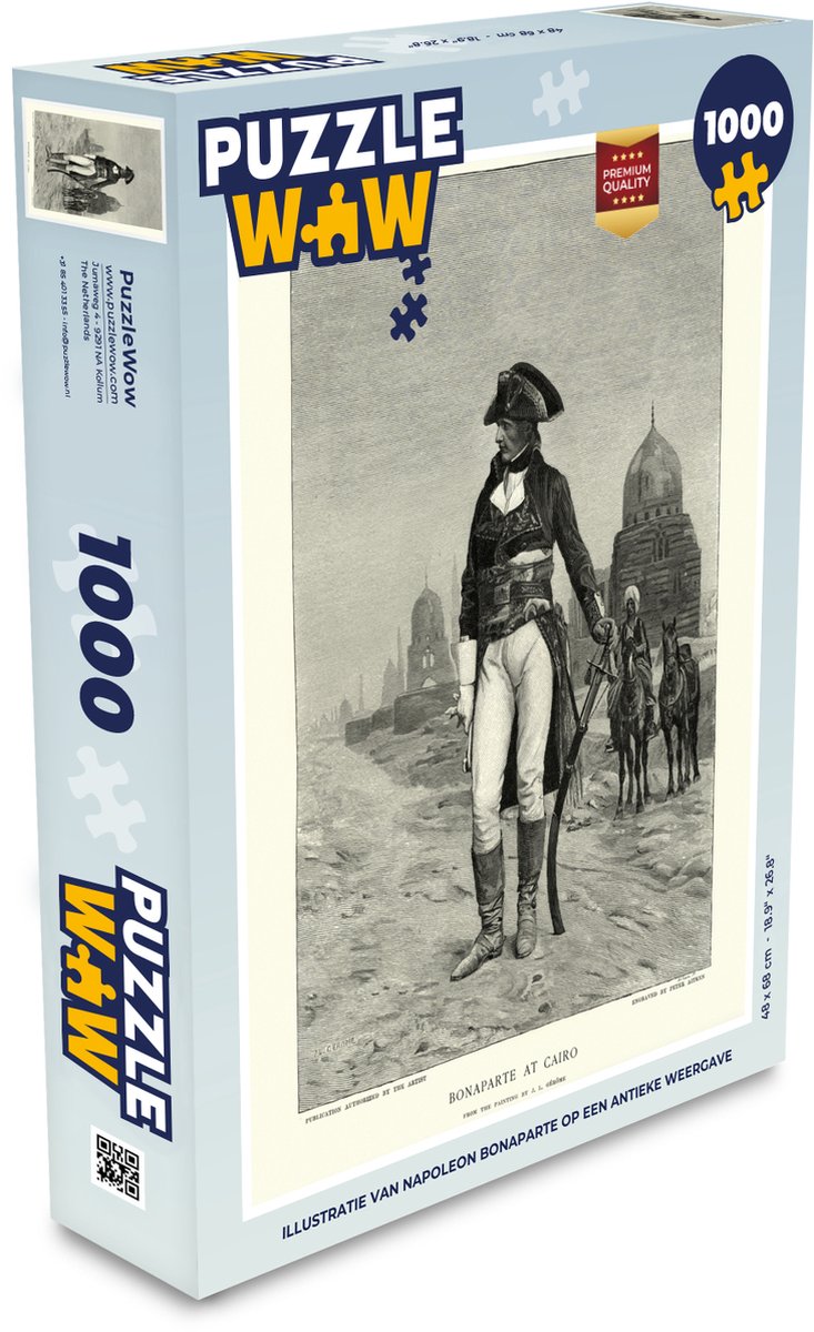 Puzzel Illustratie van Napoleon Bonaparte op een antieke weergave -  Legpuzzel - Puzzel... | bol.com
