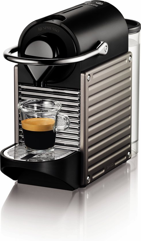 Krups Nespresso Pixie XN304T - Koffiecupmachine - Titanium cadeau geven