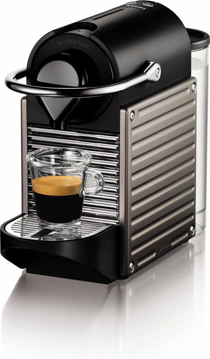 Krups Nespresso Pixie XN304T - Koffiecupmachine - Titanium - Krups