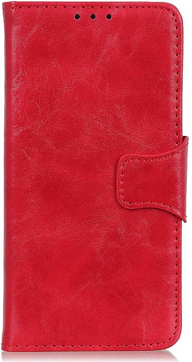 Shop4 - Geschikt voor Nokia G10 Hoesje - Wallet Case met Pasjeshouder Cabello Rood