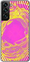 Geschikt voor Samsung Galaxy S22 Plus hoesje - Kunst - Straal - Psychedelisch - Siliconen Telefoonhoesje