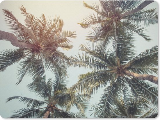 Muismat 23x19 cm - Mousepad Palmboom - Zomer - Tropisch - Muismatten