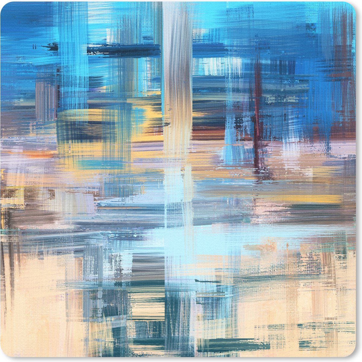 Muismat 30x30 cm - Mousepad Olieverf - Abstract - Schilderij - Muismatten