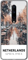 Geschikt voor OnePlus 7 Pro hoesje - Nederland - Amsterdam - Gracht - Herfst - Siliconen Telefoonhoesje