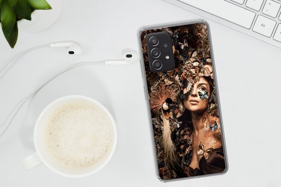 Coque Samsung Galaxy A33 5G - Luxe - Femme - Animaux - Papillons - Vogels - Coque de téléphone en Siliconen