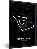 Cadre photo avec affiche - F1 - Piste de course - Red Bull Ring - Autriche - Circuit - Zwart - 40x60 cm - Cadre pour affiche