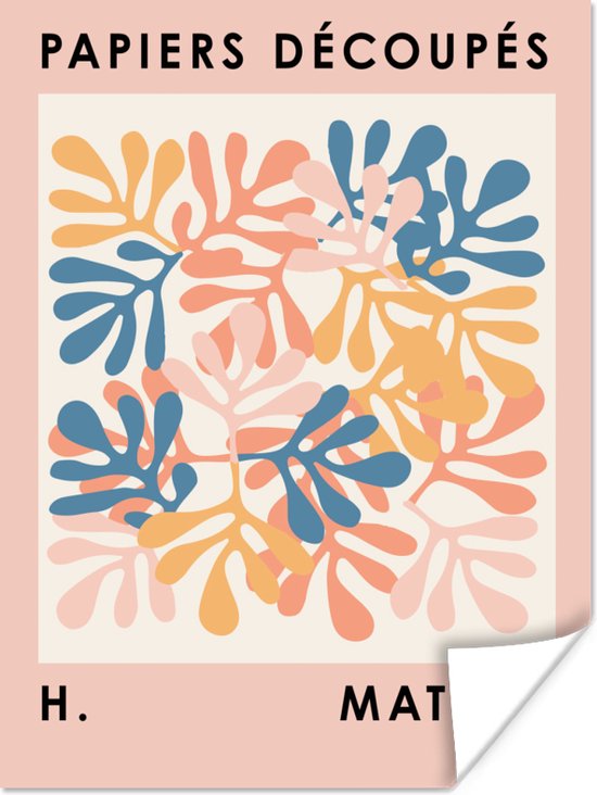 Poster Matisse - Planten - Pastel - Natuur - 60x80 cm - Kamer decoratie tieners