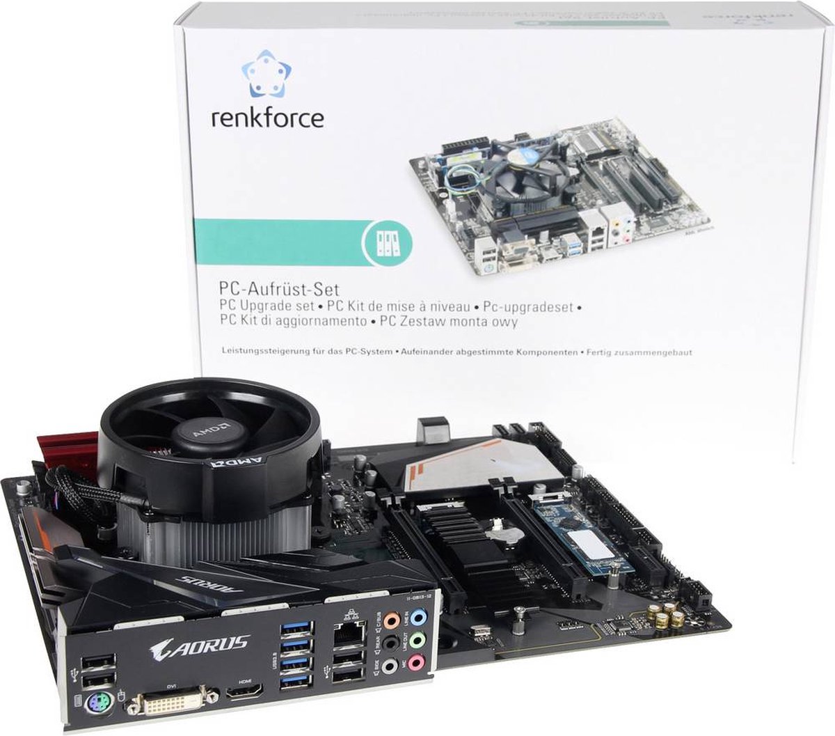 Renkforce PC tuning kit AMD Ryzen 7 AMD Ryzen 7- 3700X (8 x 3.6 GHz) 16 GB ATX