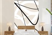 Behang - Fotobehang Lijn - Abstract - Minimalisme - Pastel - Breedte 145 cm x hoogte 220 cm