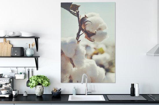 Toile Peinture Plantes - Bloem - Branche - Nature - 90x140 cm - Décoration murale