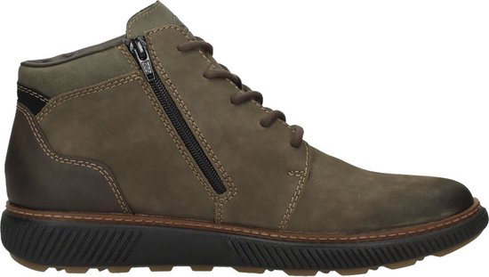 Rieker Veterboots Groen Leer 382241 - Heren - Maat 40