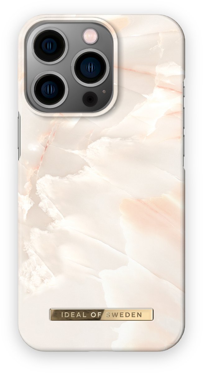 iDeal of Sweden met magnetische ring iPhone 14 Pro Max Rose Pearl Marble