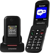Téléphone mobile Swissvoice S38S pour seniors - Numérotation abrégée avec 10 photos - Volume de balle et volume d'appel extra fort