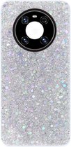 ADEL Premium Siliconen Back Cover Softcase Hoesje Geschikt voor Huawei Mate 40 Pro - Bling Bling Glitter Zilver