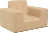 vidaXL Canapé pour enfant Doux en peluche Couleur crème