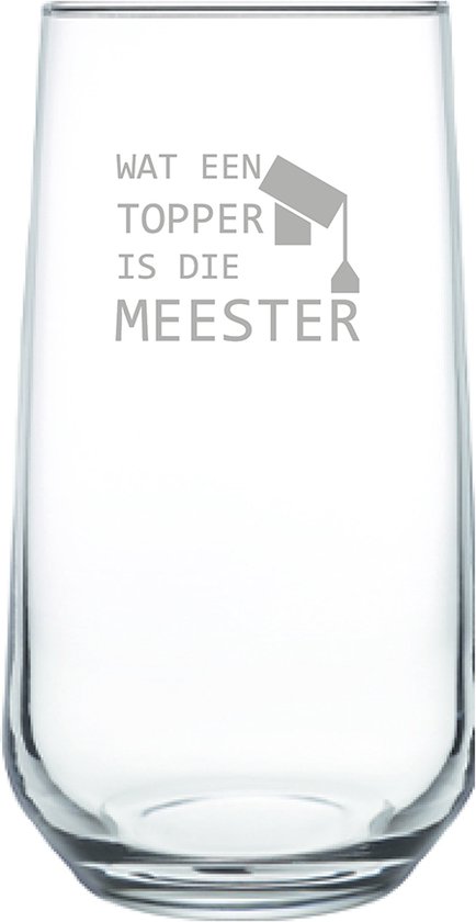 Verre à boire gravé 47cl Quel gagnant ce maître est