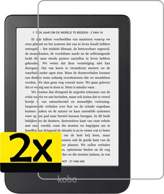 Screenprotector Geschikt voor Kobo Clara 2E Screenprotector Gehard