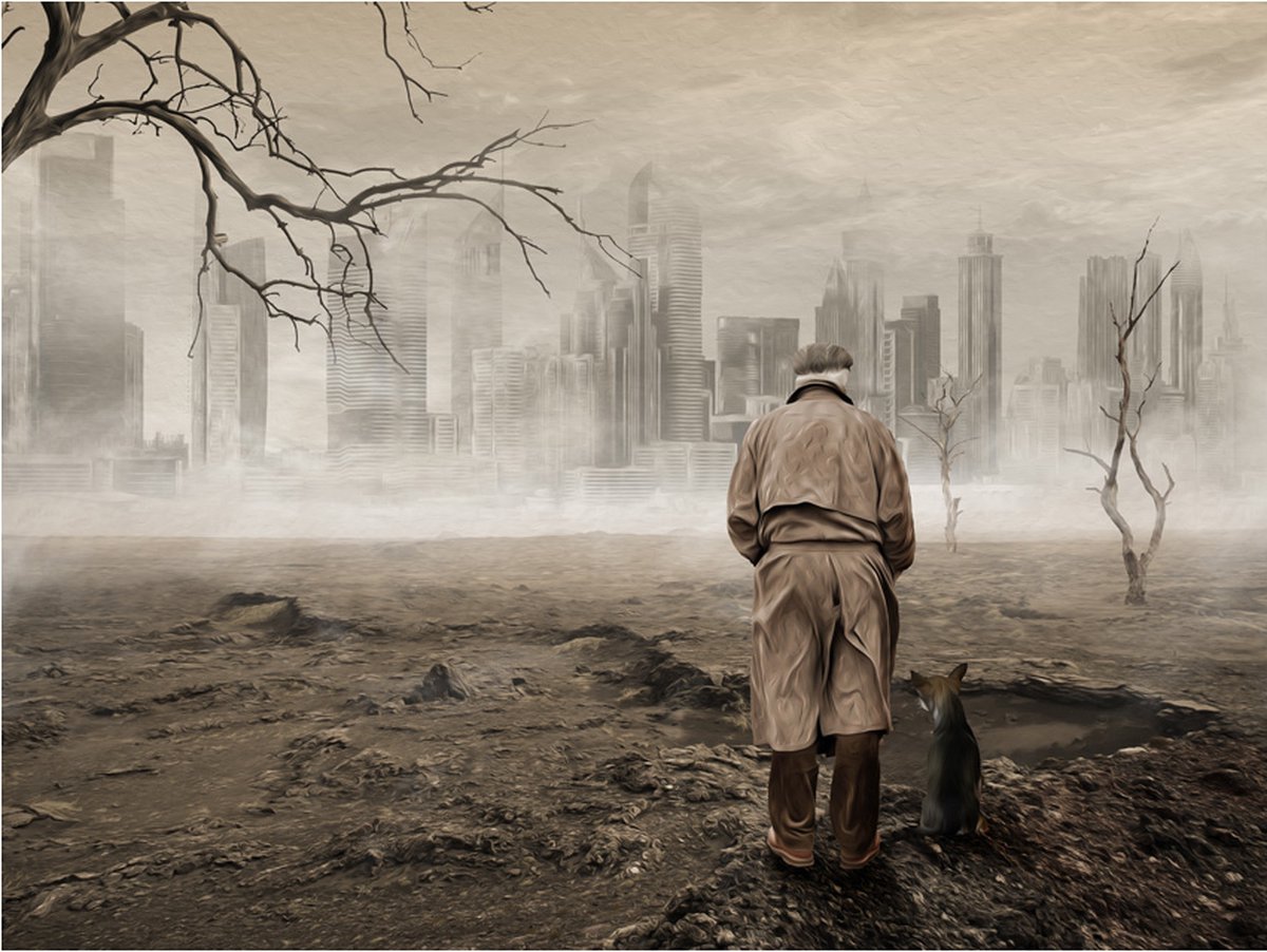 Fotobehang - Ghost's city.