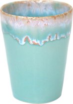 Set van 8 Costa Nova Casafina - servies - latte kopje - Grespresso aqua - aardewerk - H 12 cm